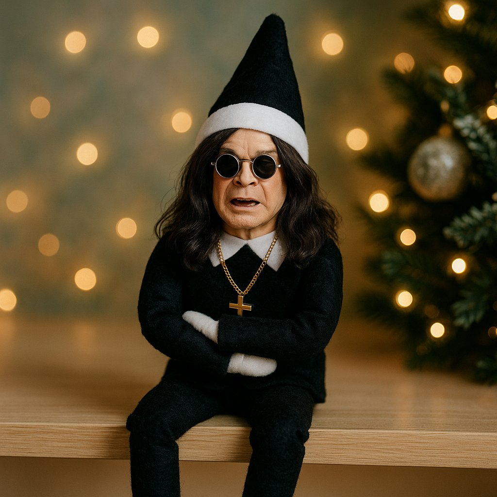 Ozzy julenissen dukke