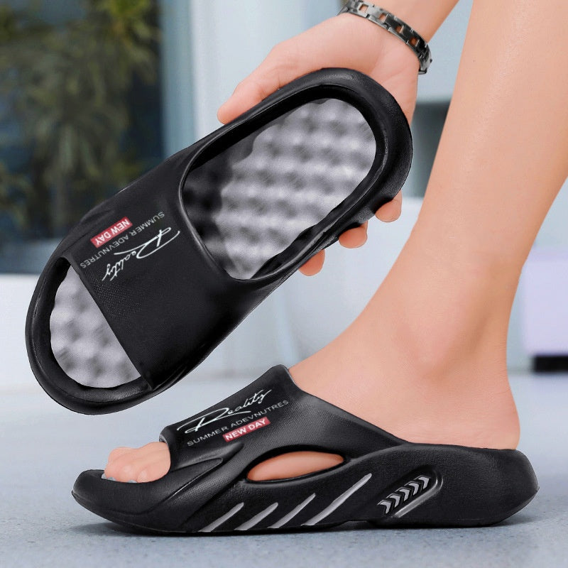 🥳SOMMERSALG🥳💞OVER 50 000 SOLGT!💥49 % RABATT! 🔥Sklisikre skysandaler med tykke såler for menn