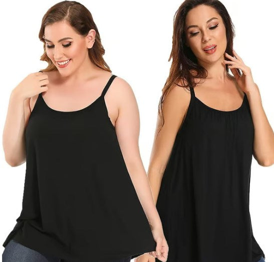 Løs passform tanktopp med innebygd BH