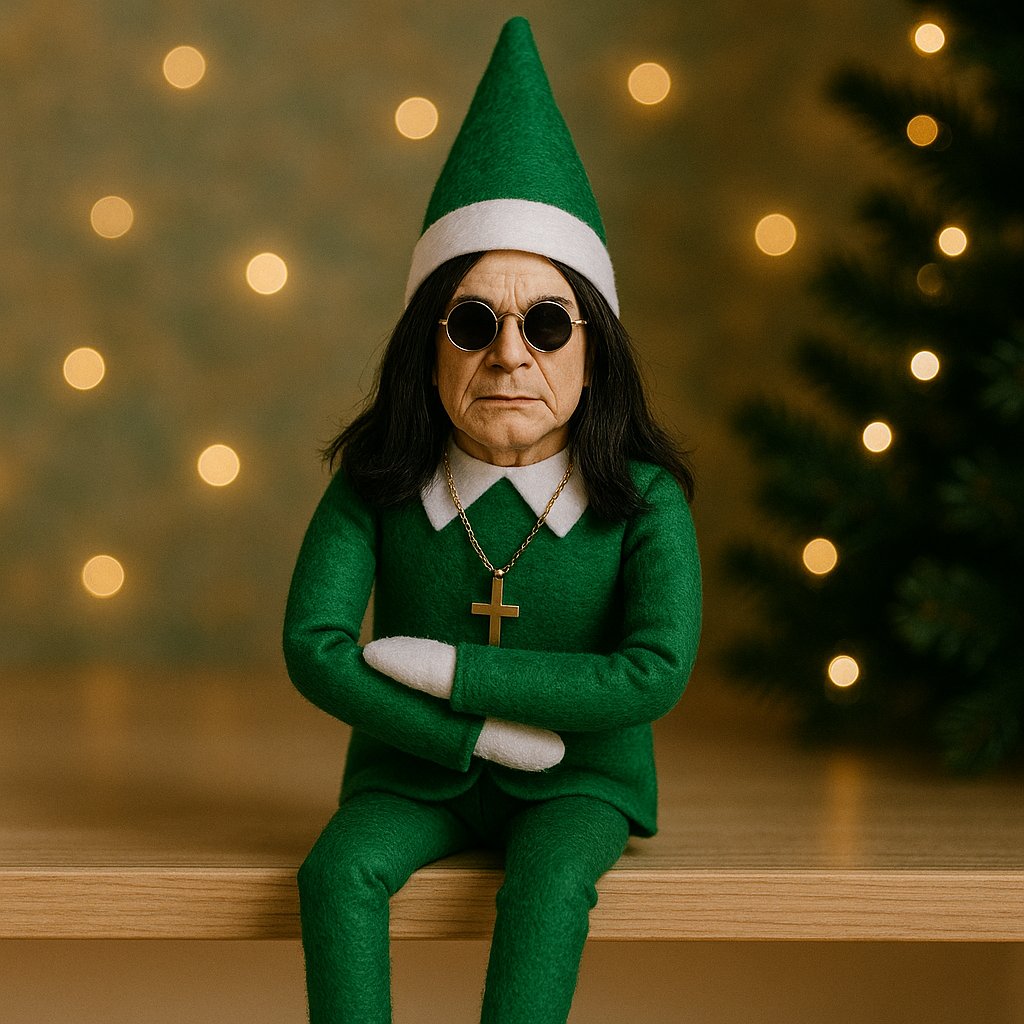 Ozzy julenissen dukke