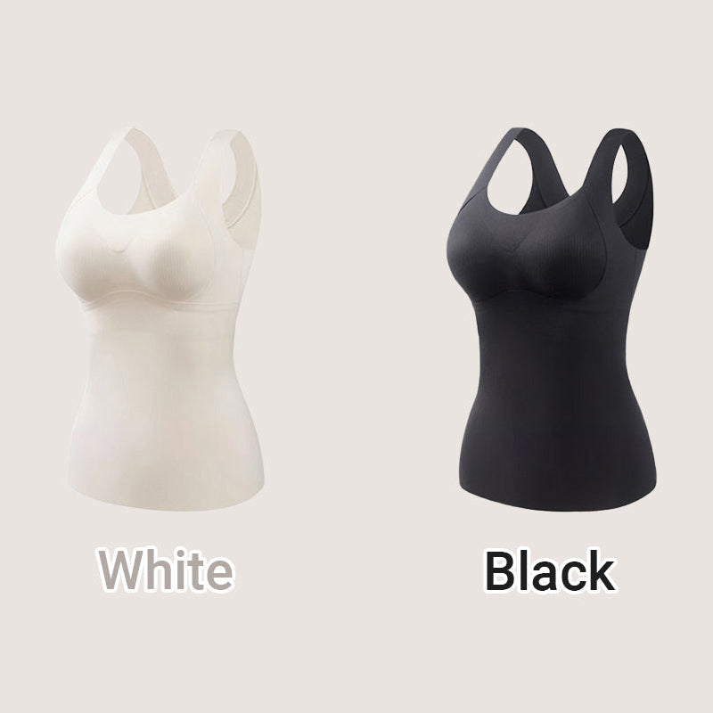 💖Black Friday Storsalg 49% RABATT🌹[Damegave] Termosingletter med innebygd BH for kvinner