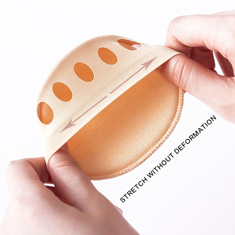 👠✨ Femtårs forfotputer for kvinner | Støtdempende innlegg for høye hæler | Svart/Beige