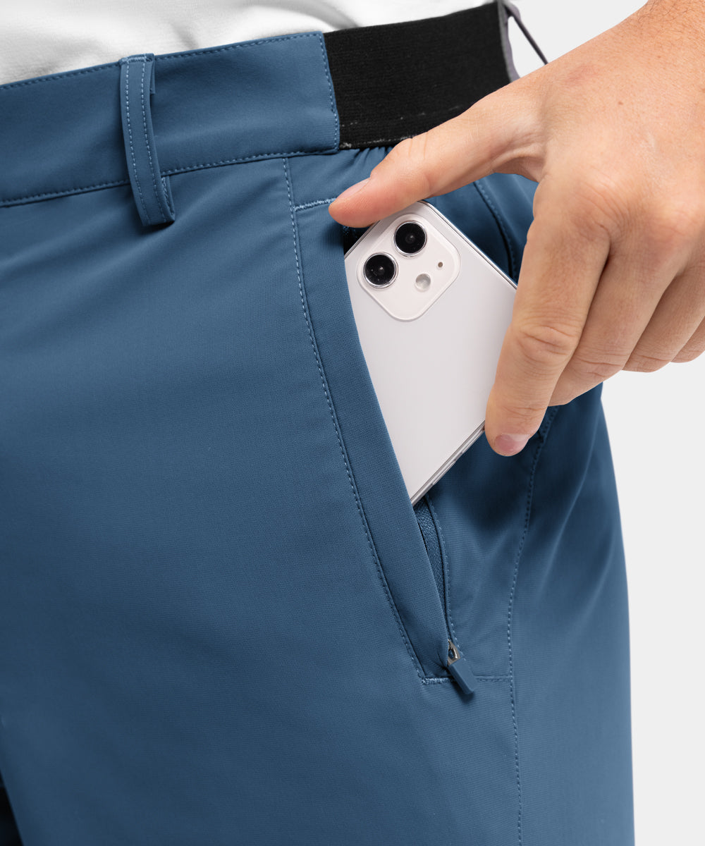 Fleksible og hurtigtørkende golfshorts for menn for fritidsbruk