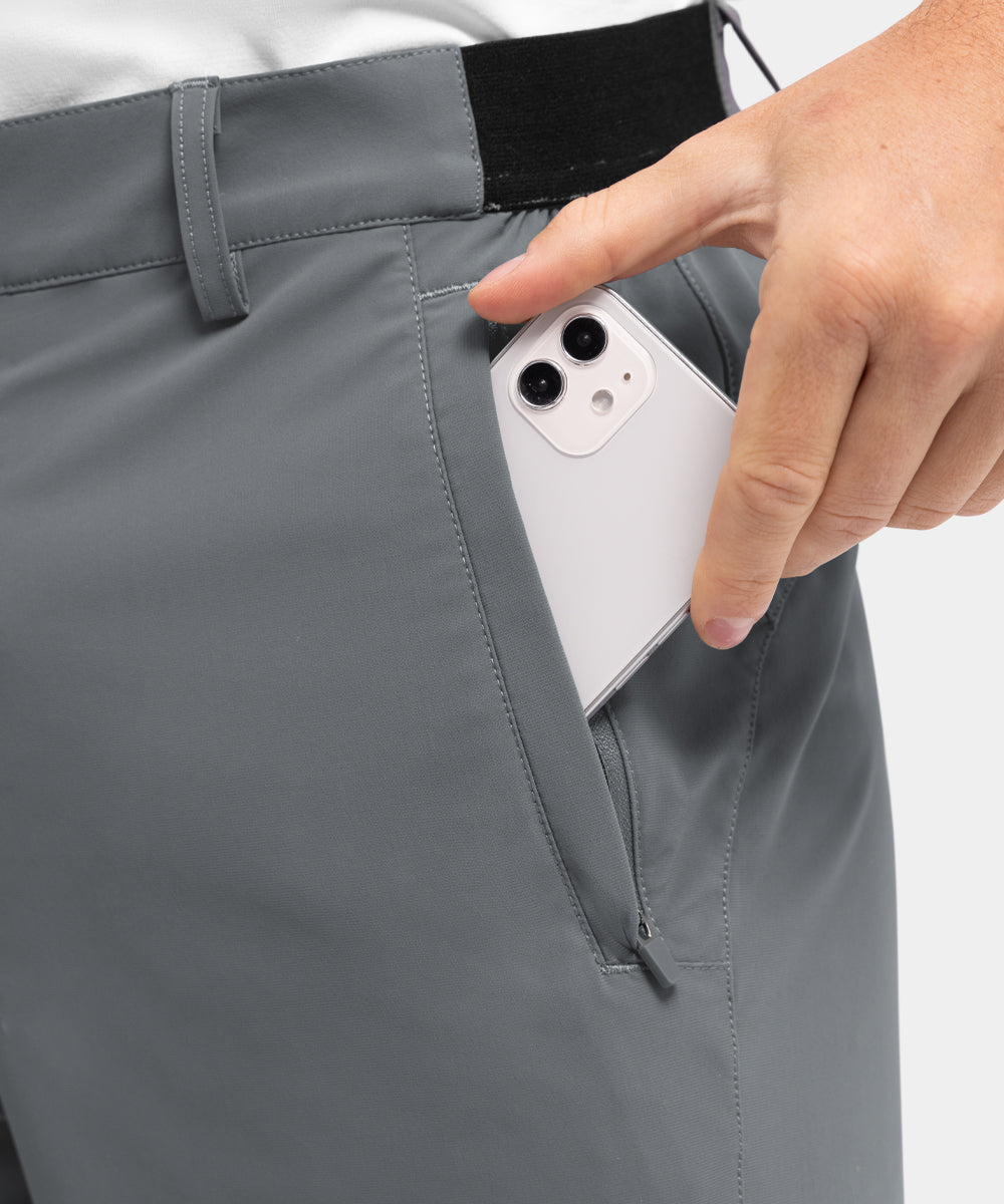 Fleksible og hurtigtørkende golfshorts for menn for fritidsbruk