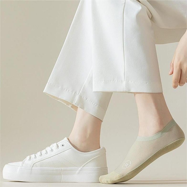 🔥Ultratynne fôrsokker, sklisikre sokker i kammet bomull som ikke syner