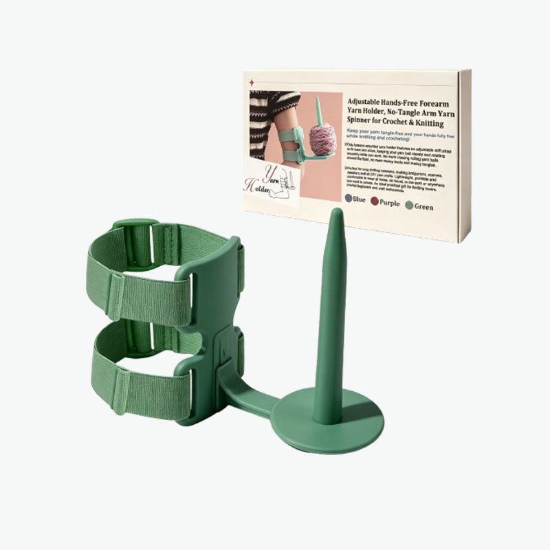 🧶 Bærbar garnholder for armen til strikking & hekling – lavioxen