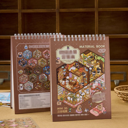 🌟Kreativitet møter lek🎨 Håndlagde klistremerker med stresslindrende motiver(Gratis pinsett)