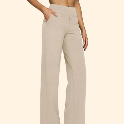 🔥Løse, høylivede forretningsbukser med uformelt liv