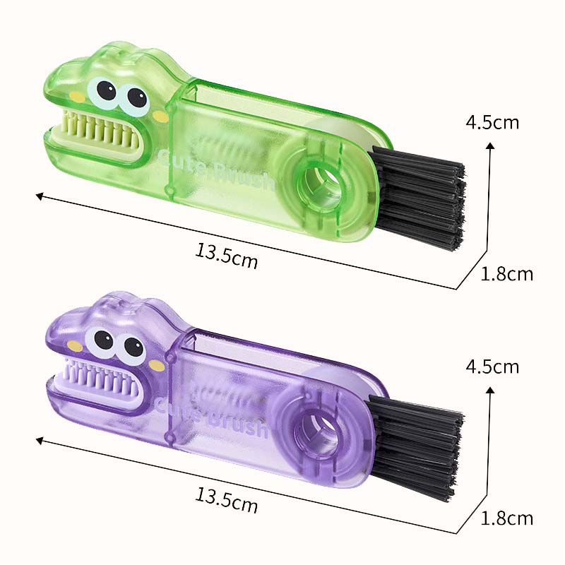 🐊 Krokodille multifunksjonell rengjøringsbørste – 3 børstehoder for alle kopptyper