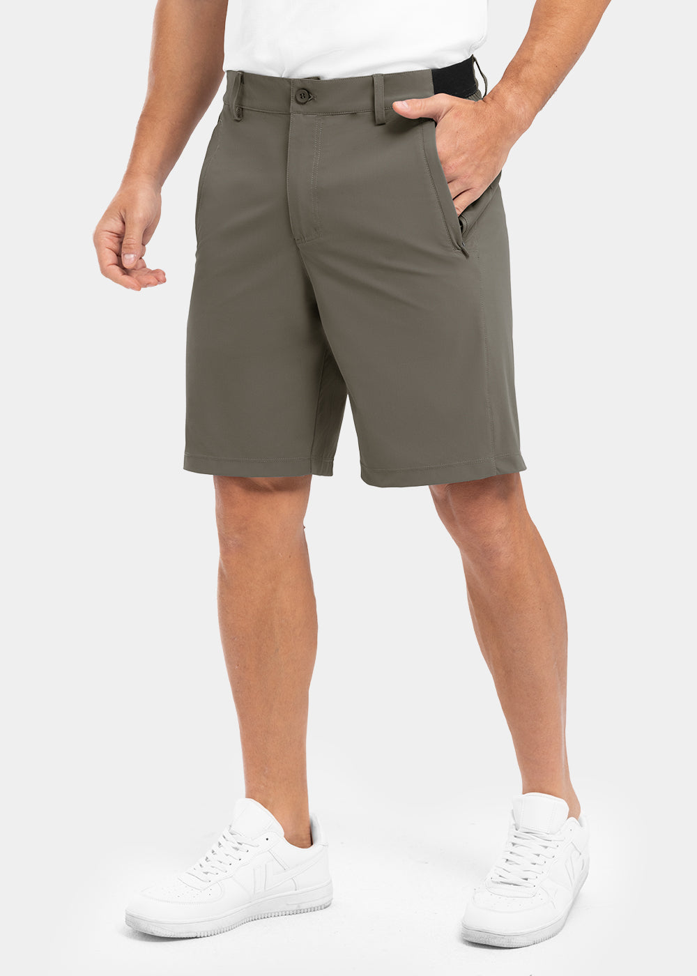 Fleksible og hurtigtørkende golfshorts for menn for fritidsbruk