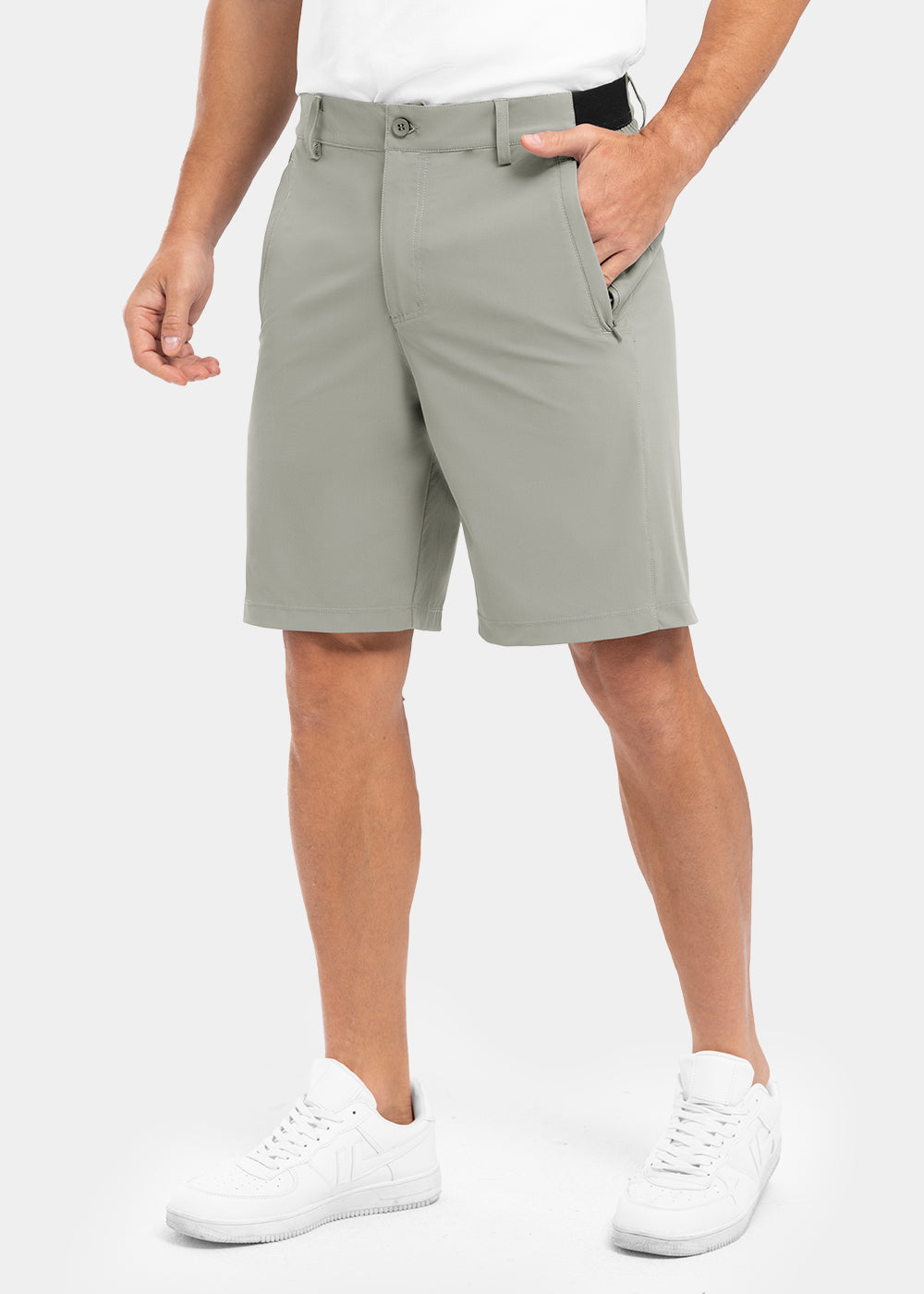 Fleksible og hurtigtørkende golfshorts for menn for fritidsbruk