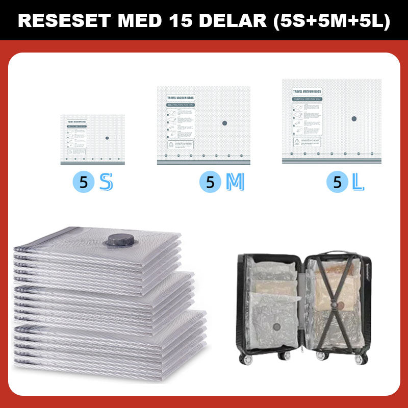 🔥Vakuumoppbevaringspose for reiser