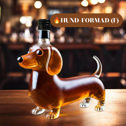 Kreativ whiskyflaske formet som en hund