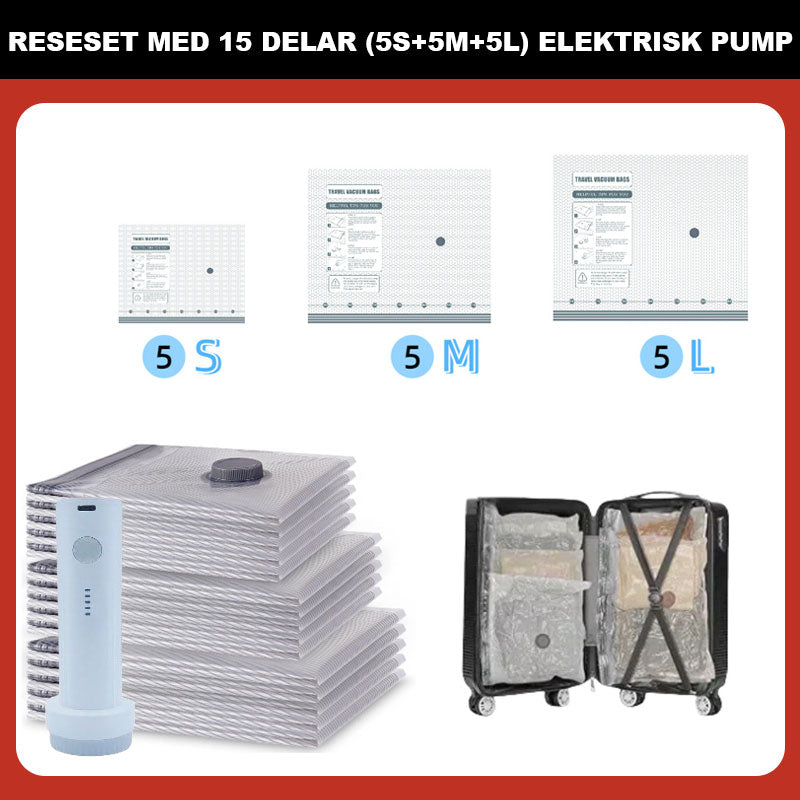 🔥Vakuumoppbevaringspose for reiser