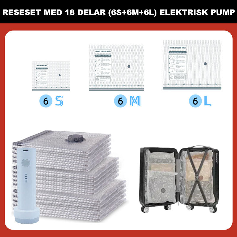 🔥Vakuumoppbevaringspose for reiser