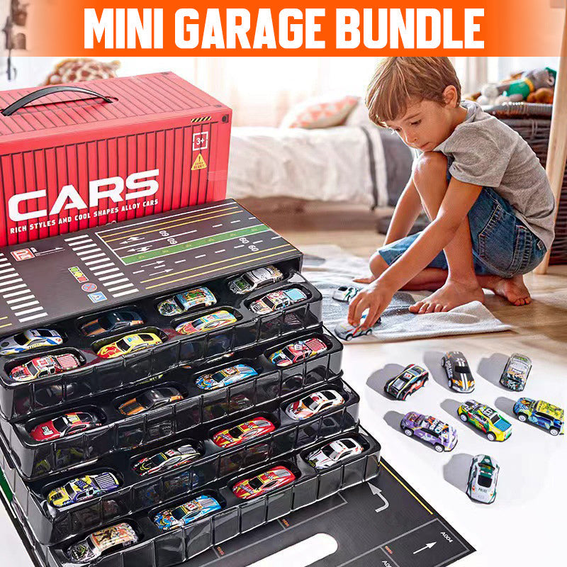(Gratis frakt)Gavesett med mini pullback-container til bil 🚗🎁