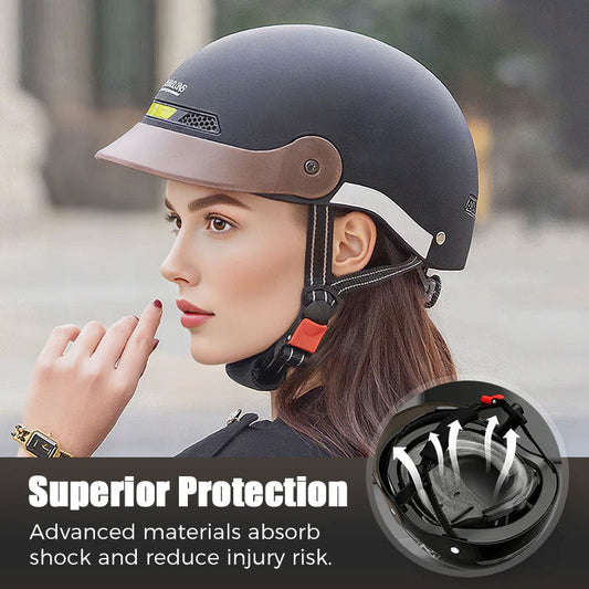 🛡️Pustende, lett og krasjsikker motorsykkelhjelm