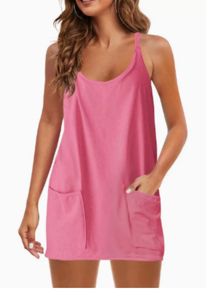 🔥Den ultimate ryggløse sportskjolen - designet for trening og enkle toalettbesøk