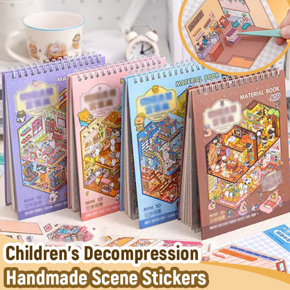 🌟Kreativitet møter lek🎨 Håndlagde klistremerker med stresslindrende motiver(Gratis pinsett)