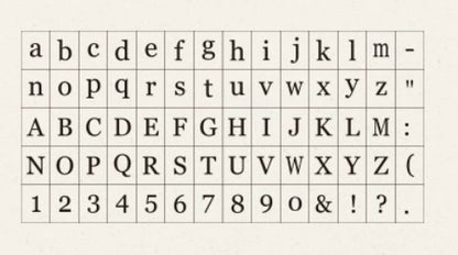 Gjør-det-selv bokstavstempel