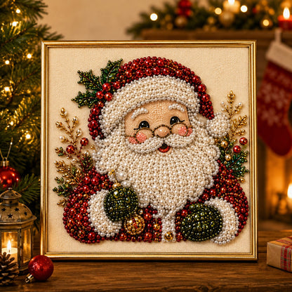 🧘Avslappende og nybegynnervennlig - 🎨💎DIY diamantmalingssett med juleperler