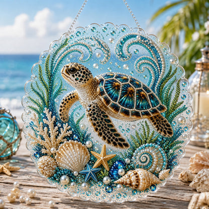🔥 🌊✨Ocean Pearl Art DIY Hengepyntsett