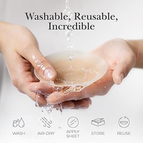 🏆#1 Bestselger🏆 ---- Klebrig, men ikke ekkel! Sømløse løftende brystvortebeskyttere