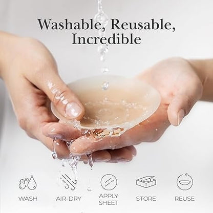 🏆#1 Bestselger🏆 ---- Klebrig, men ikke ekkel! Sømløse løftende brystvortebeskyttere