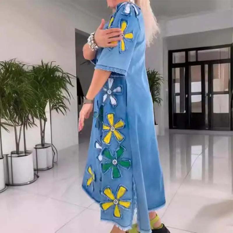 ✨Ny produktkampanje 45 % rabatt🎁Aformelt skjørt med rund hals