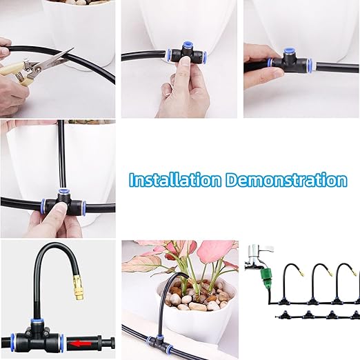 🔥Superdeal! 40 % rabatt! – 360° buet automatisk vanningssystem – Effektiv vanning for hele hagen