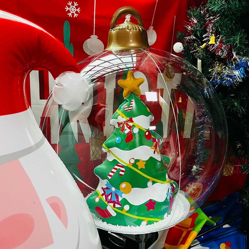 Oppblåsbare julekulepynter