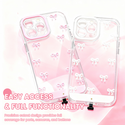 🎀 Lysende sommerfuglsløyfe støtsikkert telefondeksel