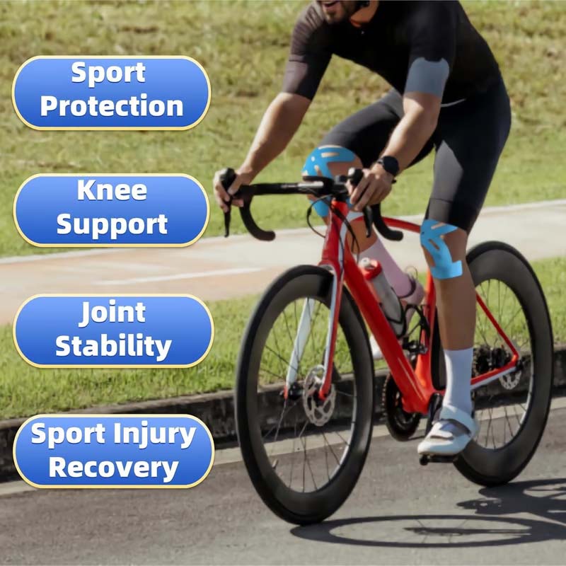 [Knebeskyttere for sport | Pustende og vanntette forhåndskuttede bånd]