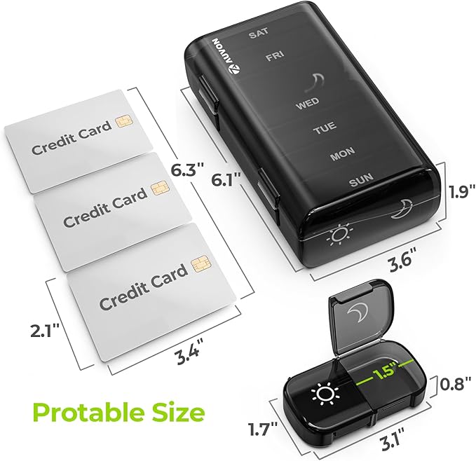 🔥Superdeal! 39 % rabatt! – Bærbar, lett og fuktbestandig pilleeske