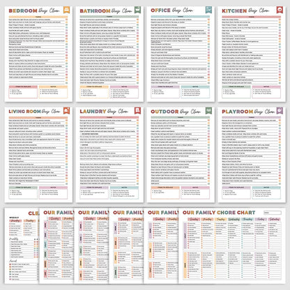 🔥🔥ADHD Verktøykasse for rengjøring og rydding — Husholdningsplanlegger