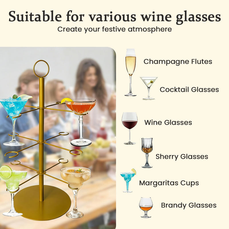 🎉 Juledisplay i flere nivåer – perfekt for desserter og dekorasjoner