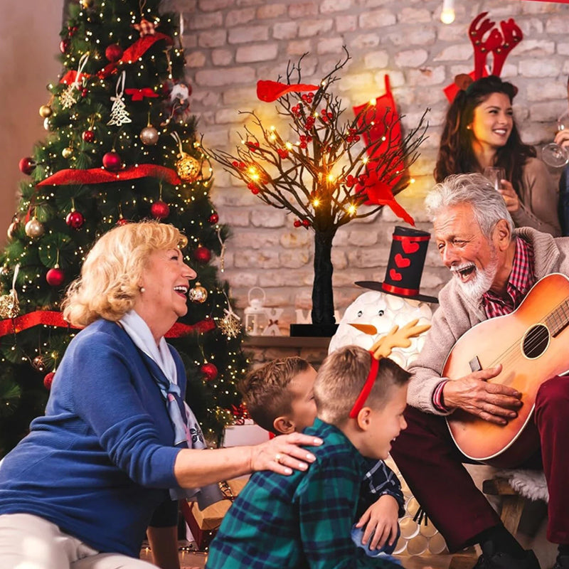 Liten rød fugletrelys