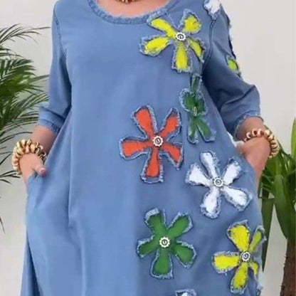 ✨Ny produktkampanje 45 % rabatt🎁Aformelt skjørt med rund hals