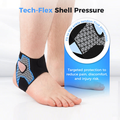 Justerbar elastisk ankelstøtte