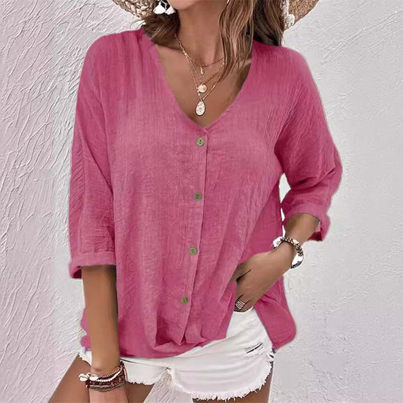 ✨Tidsbegrenset tilbud 45 % RABATT🎁Topp med V-hals