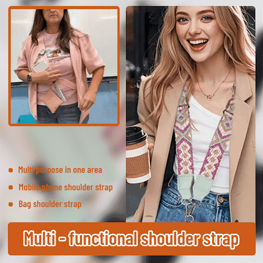 👜🚶‍♀️ Kombiner en stilig telefonrem med en lommebok med glidelås for å frigjøre hendene. 🌟