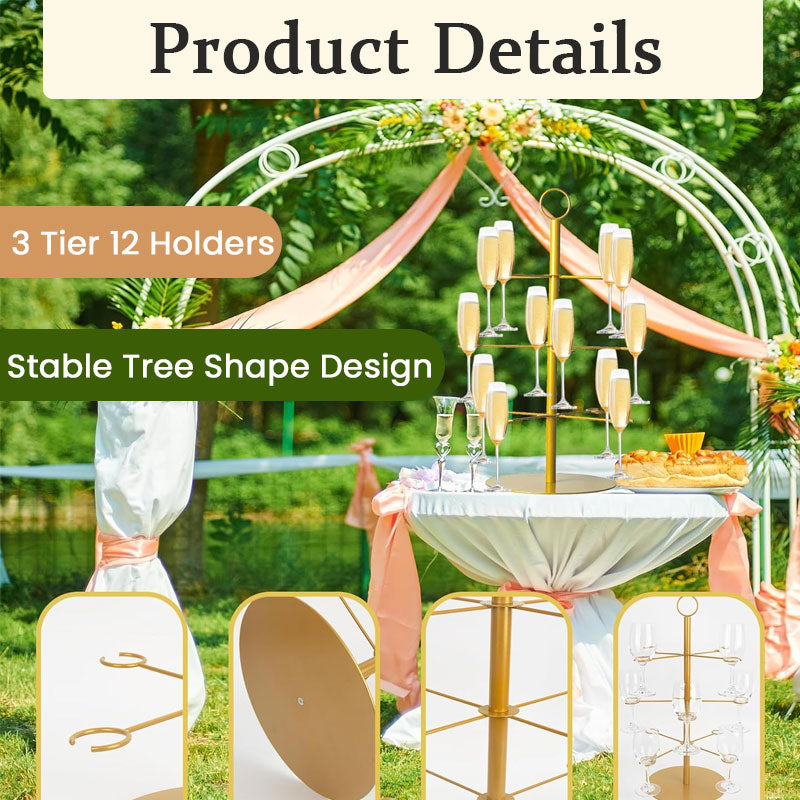 🎉 Juledisplay i flere nivåer – perfekt for desserter og dekorasjoner