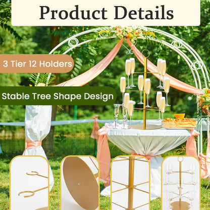 🎉 Juledisplay i flere nivåer – perfekt for desserter og dekorasjoner