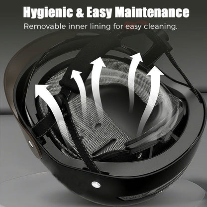 🛡️Pustende, lett og krasjsikker motorsykkelhjelm