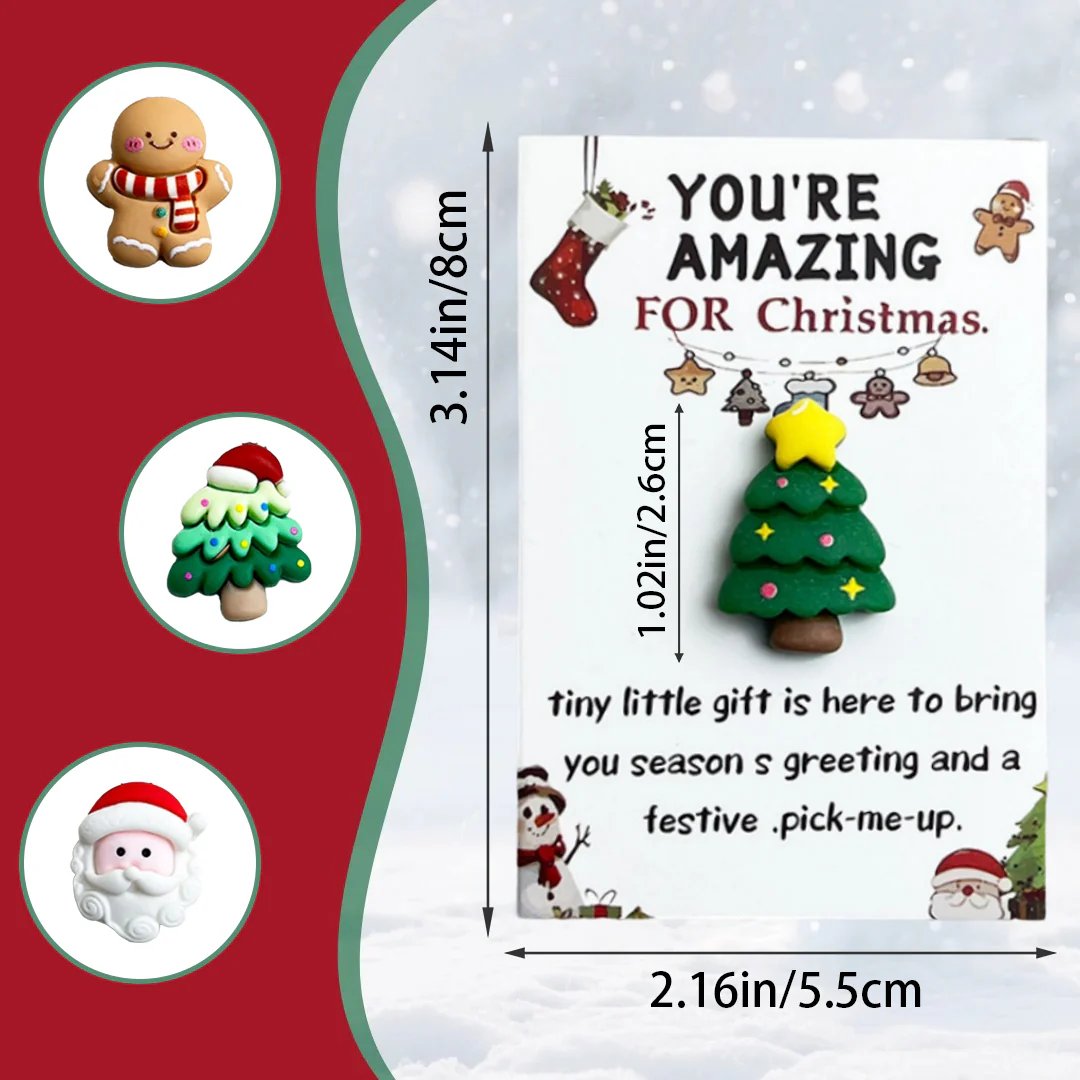 🎄10-delersett - Jule-lomme-klem 🎁