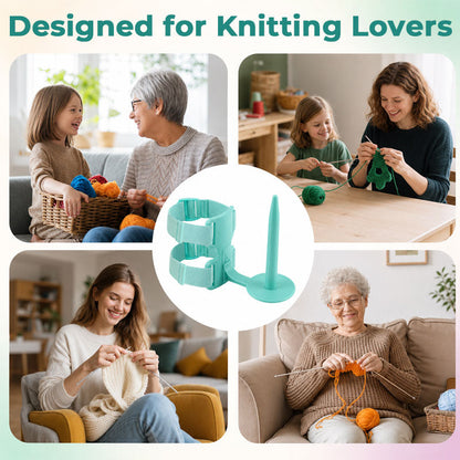 🧶 Bærbar garnholder for armen til strikking & hekling ✨3% rabattkode