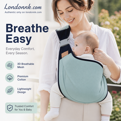 👶 50 % RABATT NÅ! 🧺 4-i-1 bæresele med ventilerende mesh – 0–36 måneder, foran & bak – nær barnet, hendene frie 💕