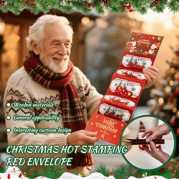 🎄 Julekonvolutt med kontanter og pengeklips