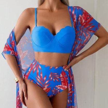 💛💛Bikinisett med lønnebladmønster