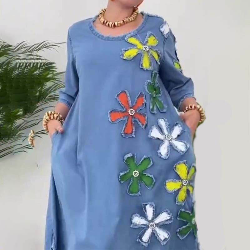 ✨Ny produktkampanje 45 % rabatt🎁Aformelt skjørt med rund hals